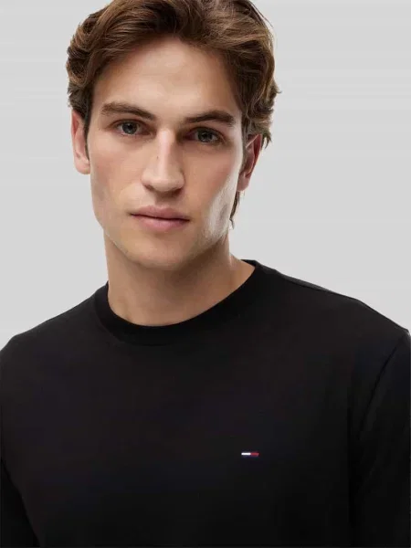 Bluzki z długim rękawem o kroju regular fit z czystej bawełny w zestawie 2 szt. Tommy Jeans biała