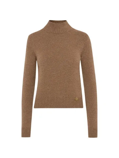 Pulover Oscar De La Renta cu model floral maro