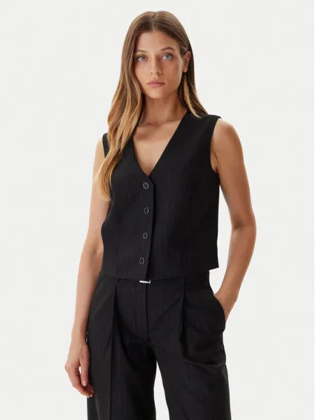 Guess Vestă de costum negru