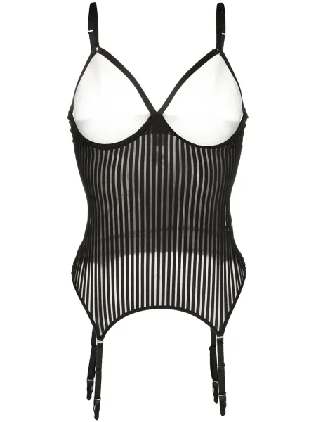 Body Maison Close cu dungi negru