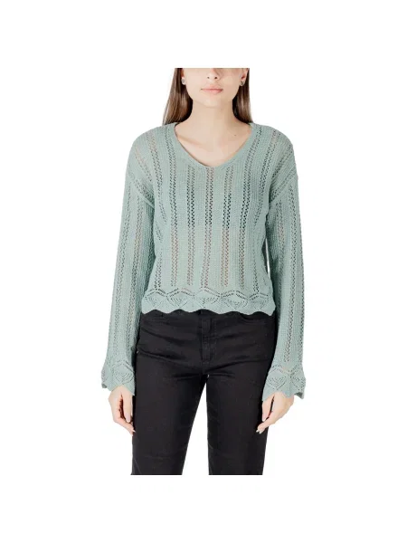 Pulover Only cu decolteu în V negru