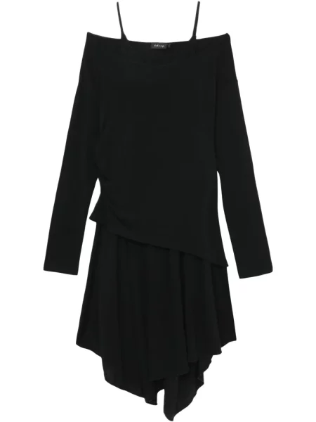 Sukienka Tout A Coup asymetryczna garniturowa czarna