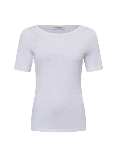 T-shirt z dżerseju slub Marc O'polo biała