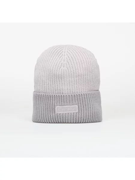 Șapcă Calvin Klein Patch Wool Chunky Hat Grey Universal gri