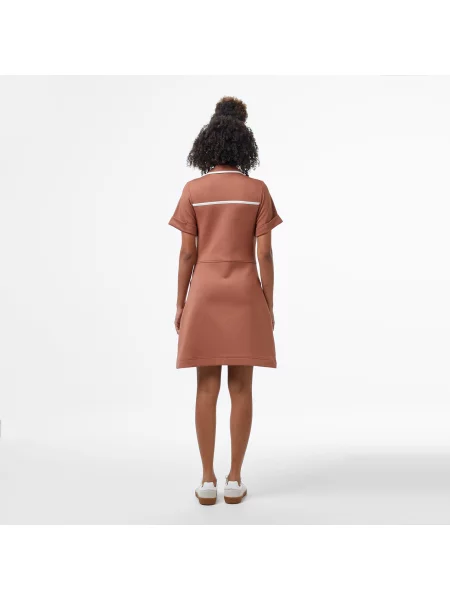 Классическое платье Lacoste коричневое