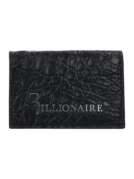 Portfel Billionaire casual skórzany niebieski
