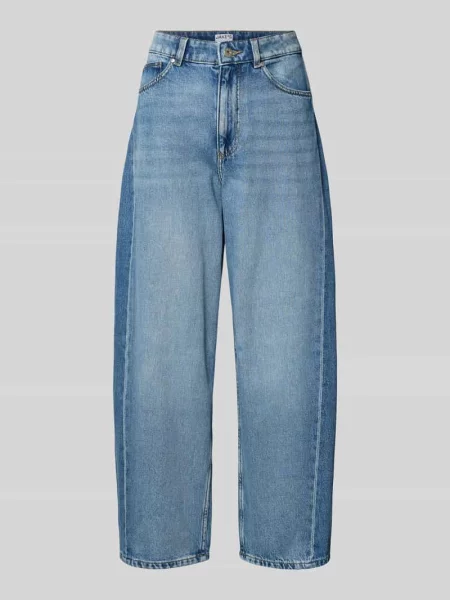 Jeansy o kroju barrel fit z efektem znoszenia Jake*s Casual niebieskie