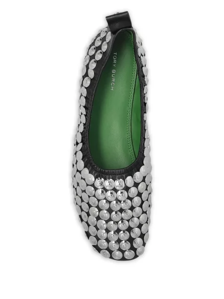 Balerinki Tory Burch z ćwiekami czarne