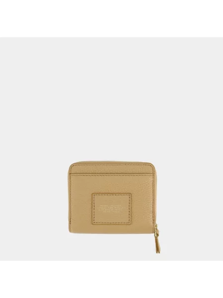 Portfel Marc Jacobs skórzany beżowy