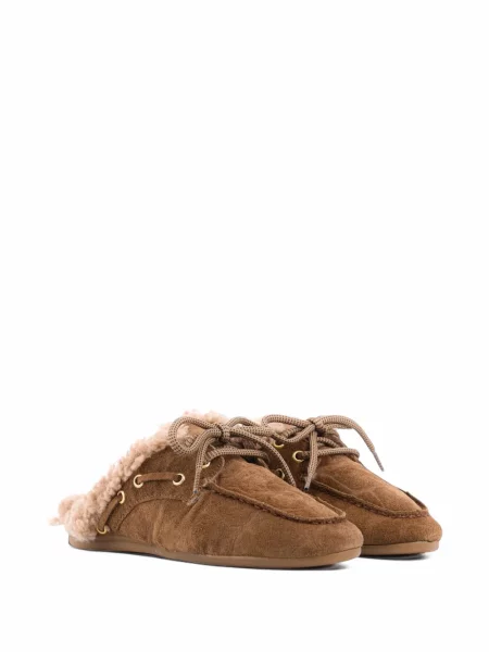 Papuci tip mules Toral Shoes maro