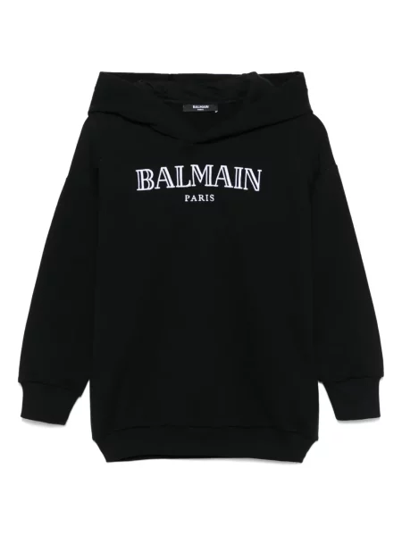 Bluza z kapturem dziecięca Balmain czarna