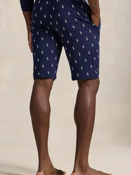 Polo Ralph Lauren Pyžamové nohavice čierna biela