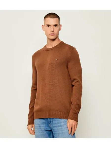 Tommy Jeans Pulover | Slim Fit maro