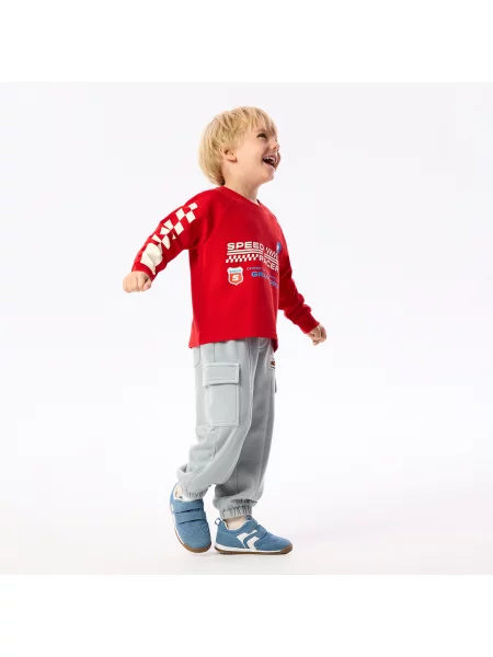 Reserved Kalhoty jogger cargo světle šedá