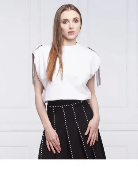 Silvian Heach Hanorac alb