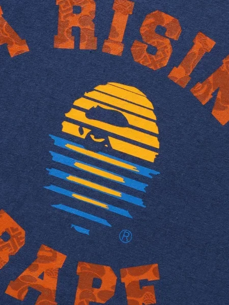 Tricou A Bathing Ape® cu imagine albastru