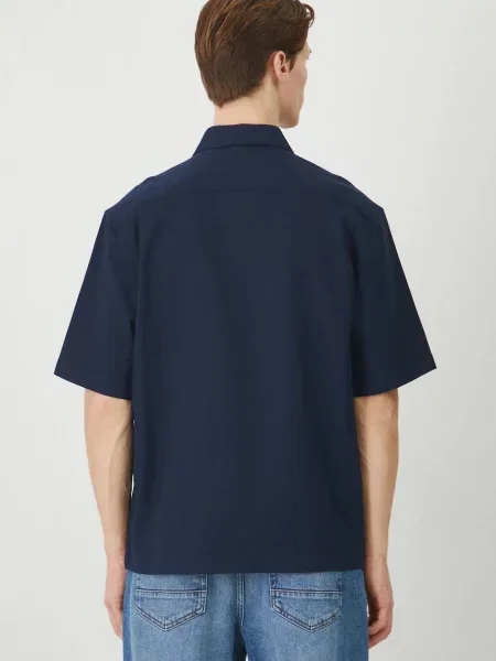 Košile Medicine tmavomodrá relaxed s klasickým límcem