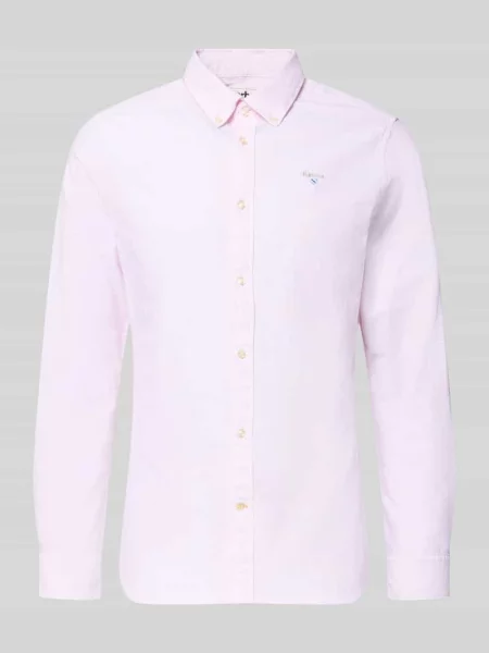 Barbour koszula Striped Oxtown Tailored Shirt różowa