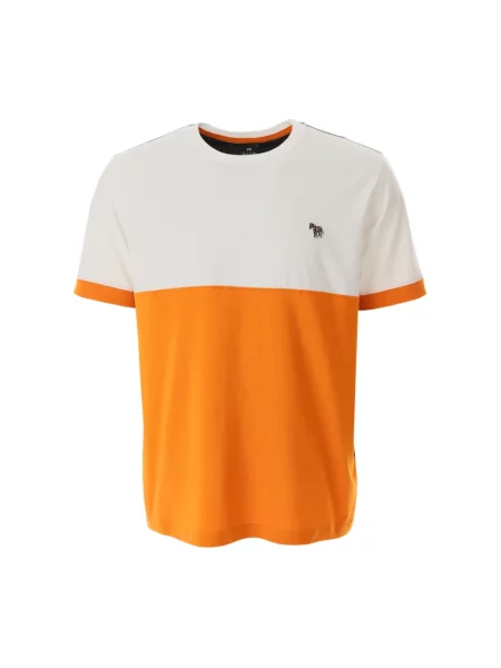 Koszulka Ps By Paul Smith w zebrę pomarańczowa