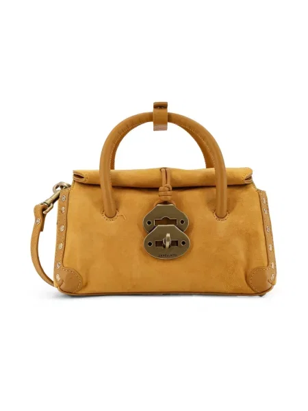 Torebka Zanellato skórzana żółta