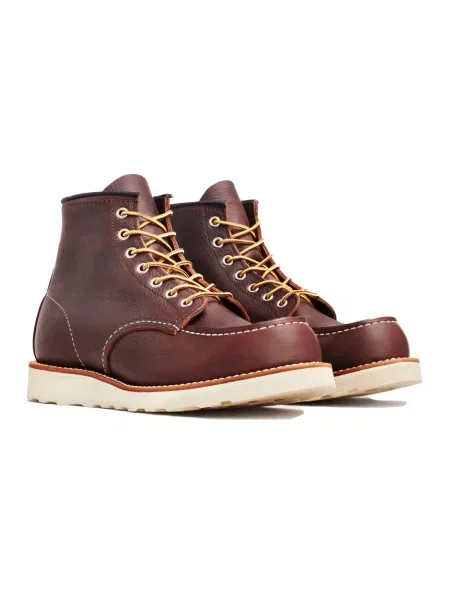 Red Wing buty skórzane Moc Toe bordowy czerwone