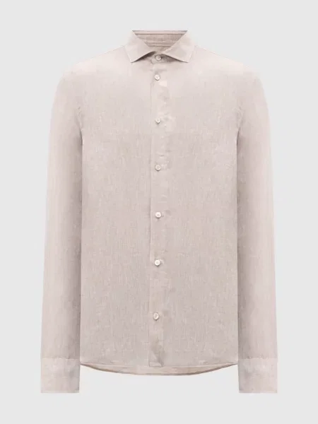 Сорочка з льону Peserico бежева