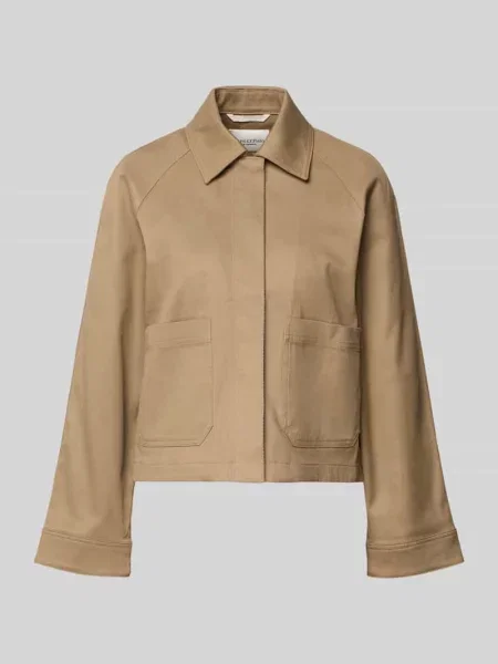 Kurtka koszulowa o kroju regular fit z mieszanki bawełny Marc O'polo beżowa