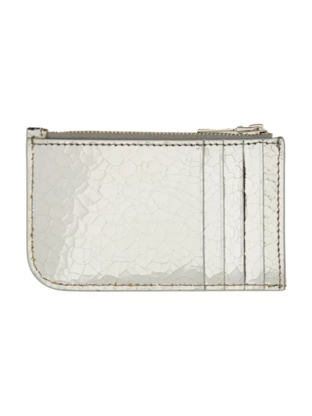 Portfel Alexander Mcqueen skórzany szary