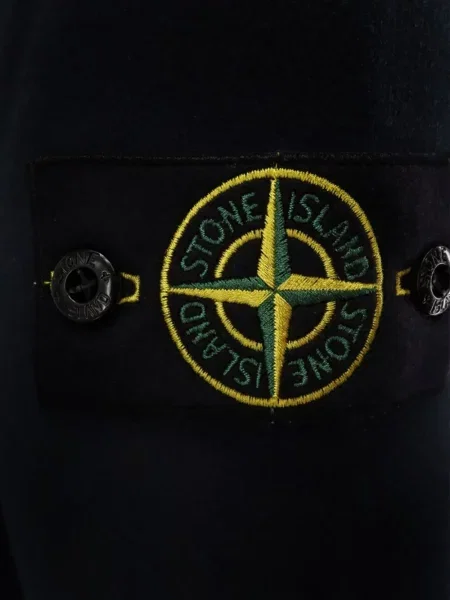 Суичър с качулка Stone Island камъни черно