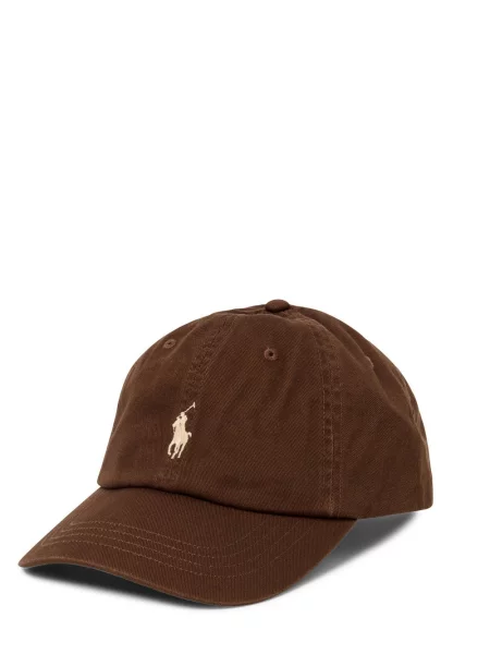 Polo Ralph Lauren czapka z daszkiem z aplikacją brązowy