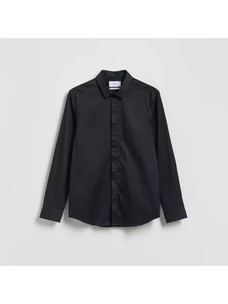Reserved Hladká košile super slim fit černý