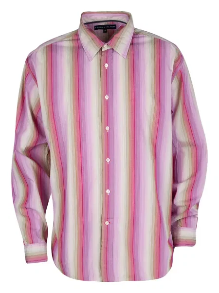 Pruhovaná košile Tommy Hilfiger růžová