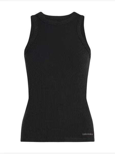 ICEBREAKER Maiou W Mer Rib Lotus' negru