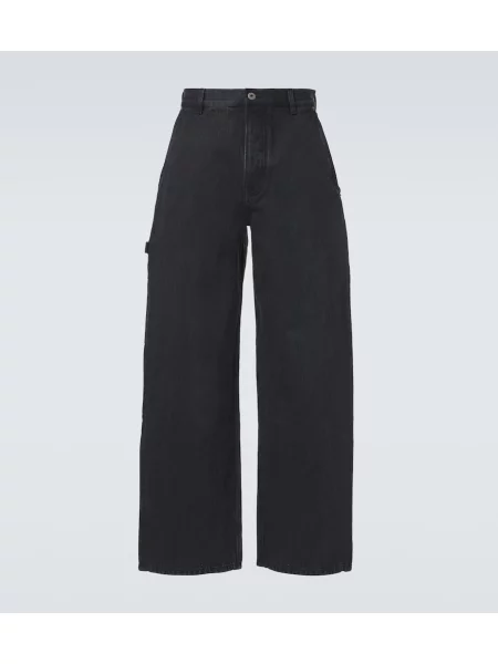 Blugi cu picior larg Loewe din piele negru