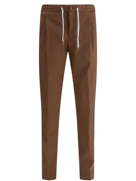 Талия шнур за пристягане chino панталони Pt Torino кафяво
