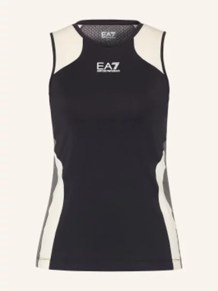 Top Ea7 Emporio Armani bez rękawów biały