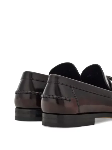 Pantofi loafer Ferragamo cu cataramă negru