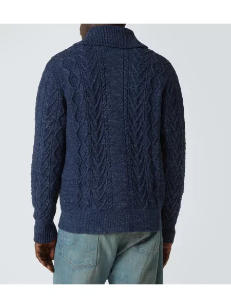 Cardigan Rrl tricotate albastru