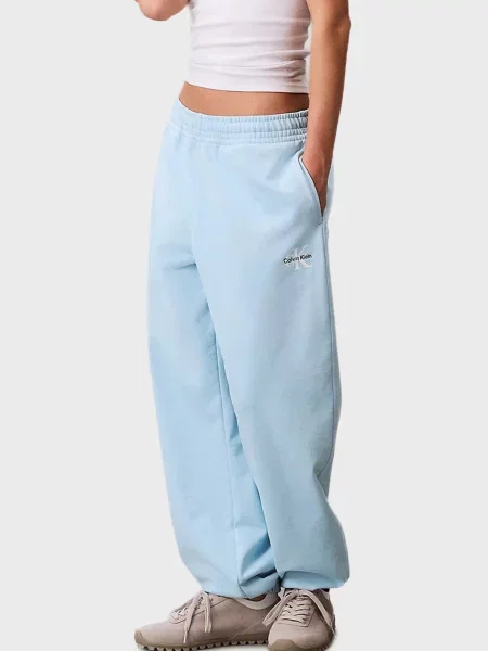 Махровые брюки Calvin Klein Jeans голубые