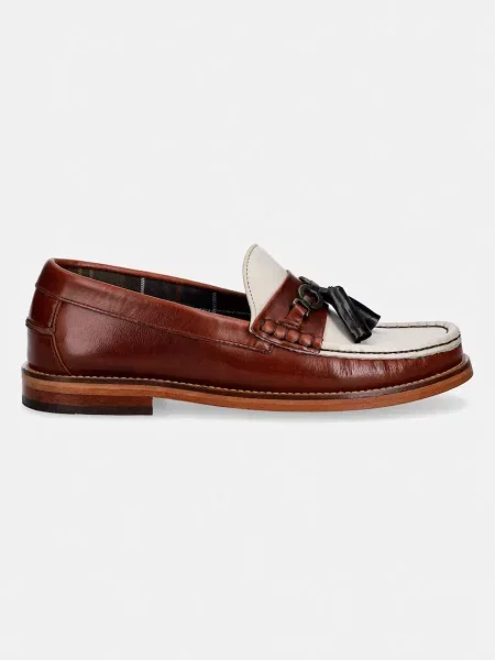 Pantofi Barbour din piele maro
