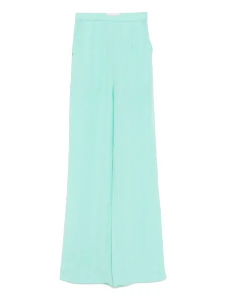 Pantaloni Saiid Kobeisy cu model floral albastru