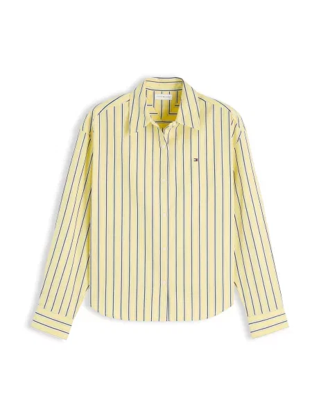 TOMMY HILFIGER Bluză galben / negru alb
