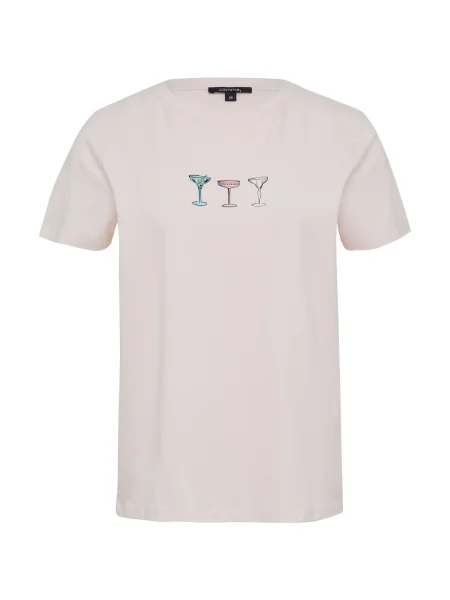 COMMA Majica svetlo modra / roza / črna bela