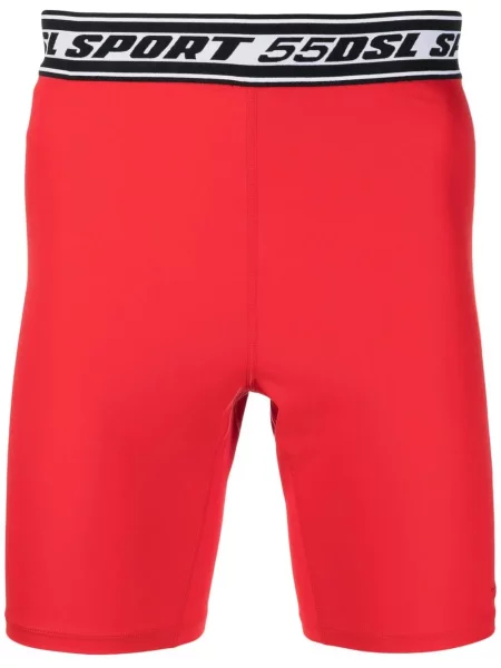 Sportske kratke hlače Diesel crvena