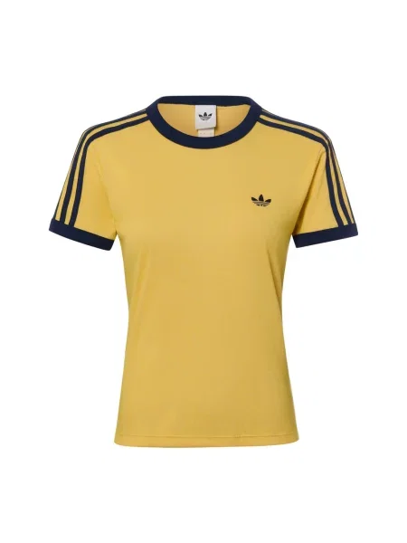 T-shirt adidas Heather Cali T-Shirt Warm Vanilla/ Bold Gold/ Night Indigo S niebieska