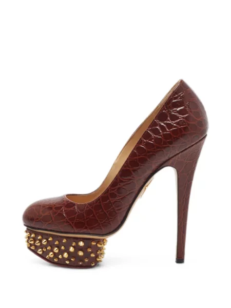 Pantofi cu toc Charlotte Olympia cu platformă maro
