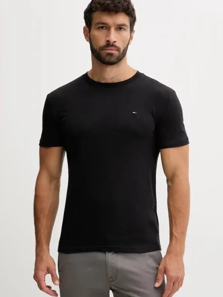 Tommy Jeans t-shirt gładki czarny