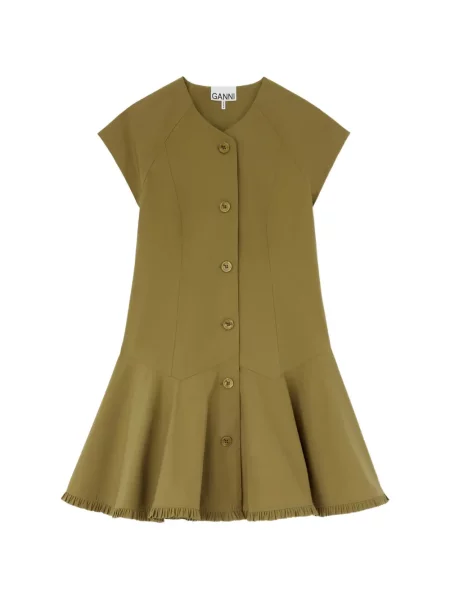Rochie Ganni verde