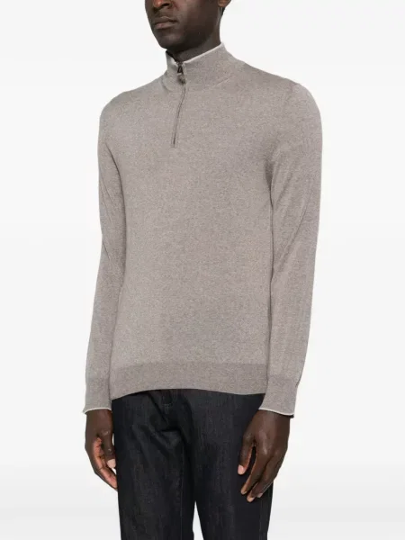 Риза Canali кафяво