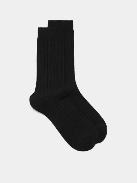 MANGO Шкарпетки Поліестер/акрил чорний